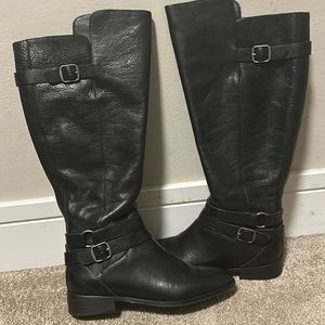 Lucky Brand, Black new boots wide calf